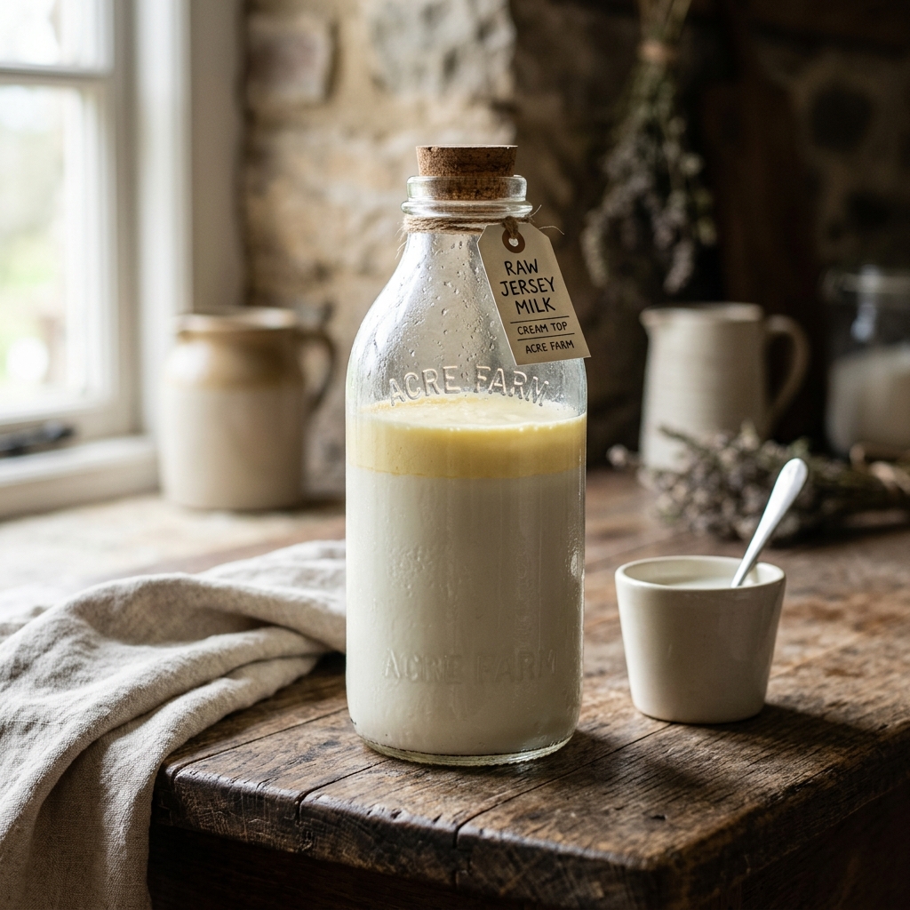 Raw Whole Jersey Milk